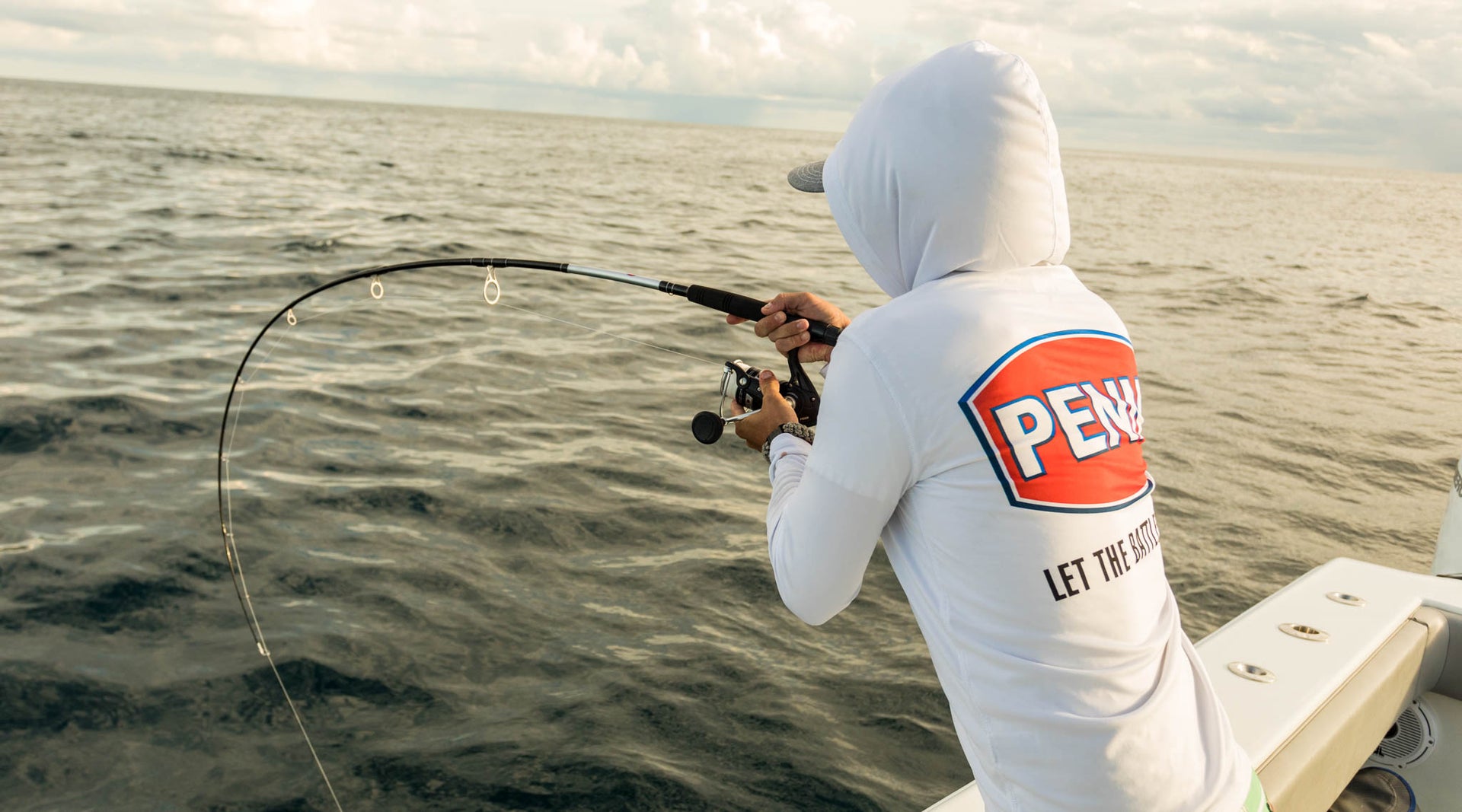 Man fishing in PENN apparel